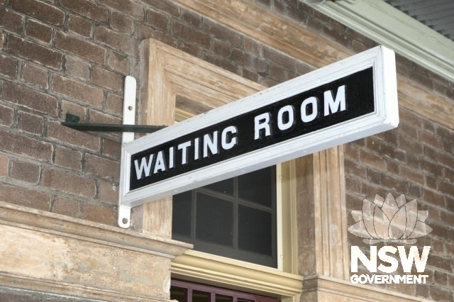 Bulli Railway Station Group - Waiting room sign