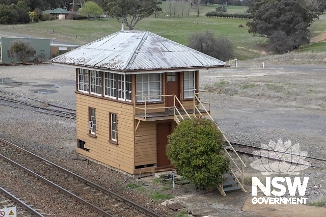 Yass Junction Railway Precinct - Signal box at eastern end of the platform.