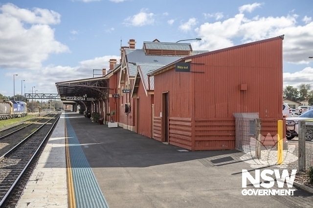 Parkes Railway Precinct - Out of Shed and station