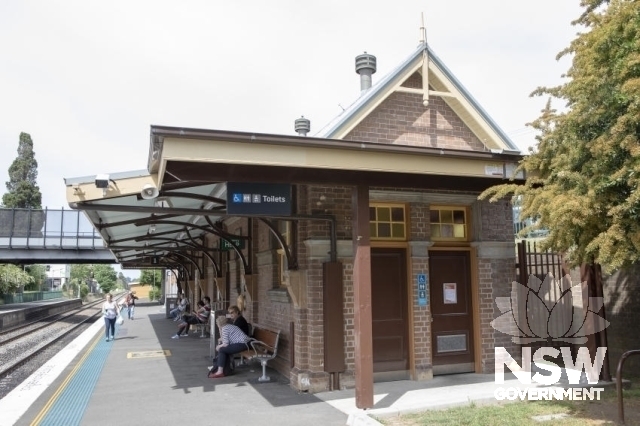 Bowral Railway Station Group - Platform 1 building, north elevation.