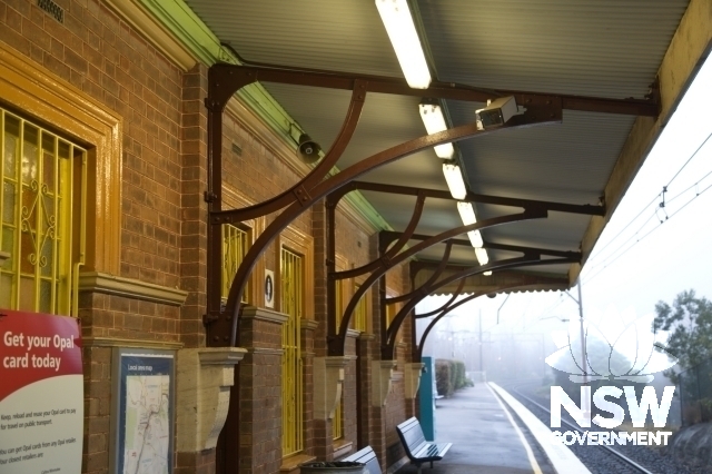 Faulconbridge Railway Station Group - Station building awning