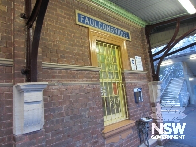 Faulconbridge Railway Station Group - Window and station name sign