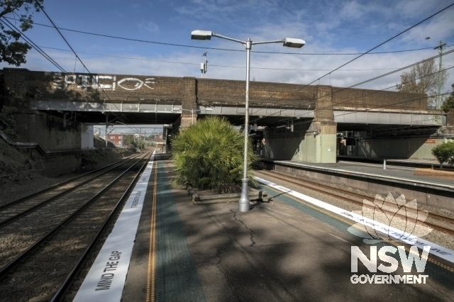Croydon Railway Station Group - Overbridge 1892, western elevation.