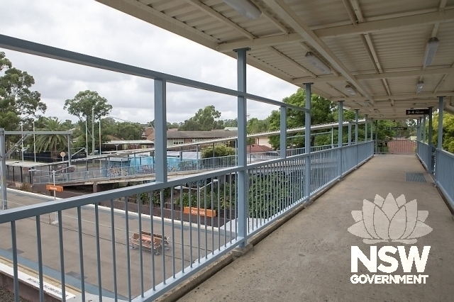 Doonside Railway Station Group - Overhead footbridge to platforms.