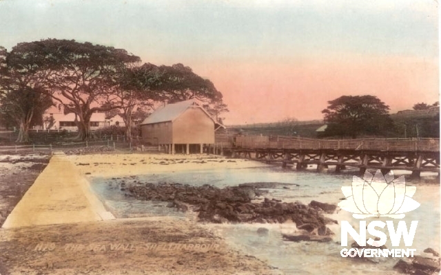 The Seawall at Shellharbour c.1895