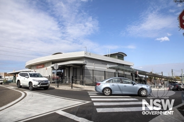 Sutherland Railway Station Group - View of the station entrance, from north west.