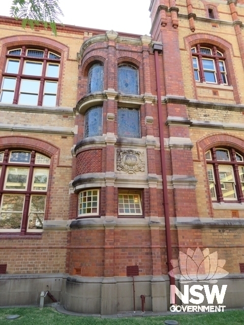 Building I: Part of the west façade