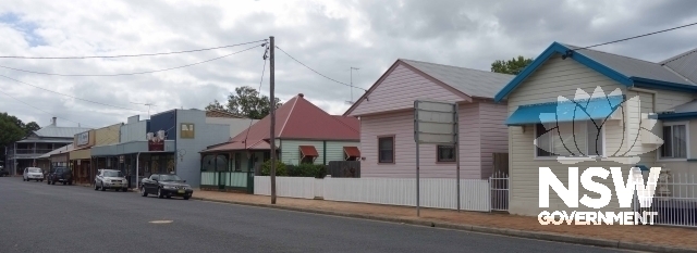 Ulmarra Heritage Conservation Area - View NW of centre of Coldstream Street