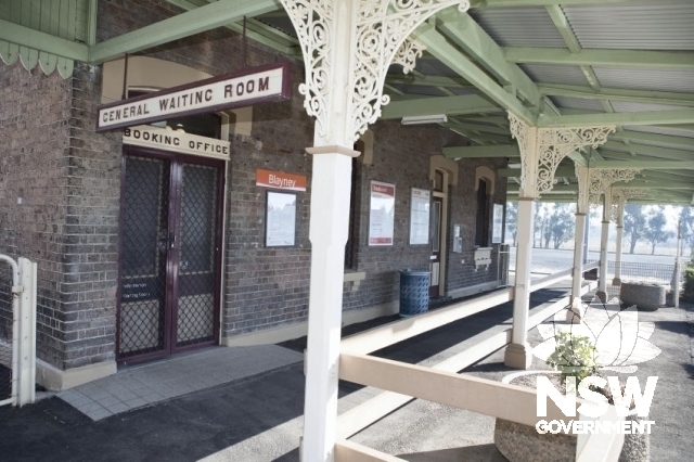 Blayney Railway Station - Entrance to the booking office and waiting room