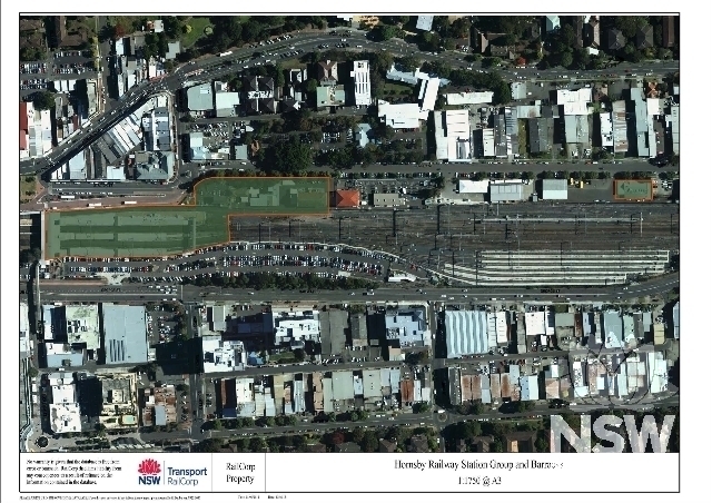Hornsby Railway Station Group and Barracks curtilage plan