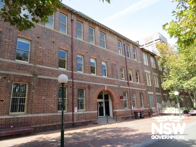 Building H central section: Viewed from the north-west in Jones Street