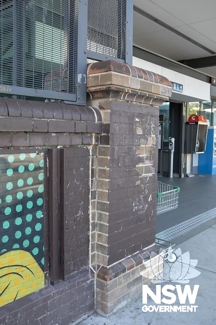 Marrickville Railway Station Group - Brickwork detail on the overbridge near the station entrance
