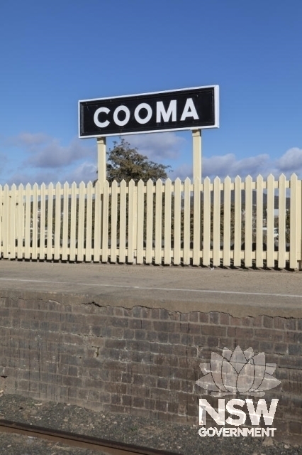 Cooma Railway Precinct - Cooma sign and platform