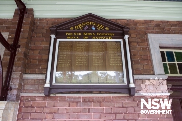 Hawkesbury River Railway Station Group - Brooklyn Roll of Honour.