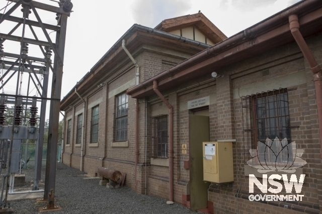 Chullora Railway Workshops Substation - Northern elevation to yard.