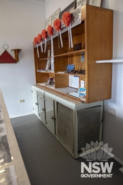 Kempsey Railway Station - Refreshment room fridge and shelf