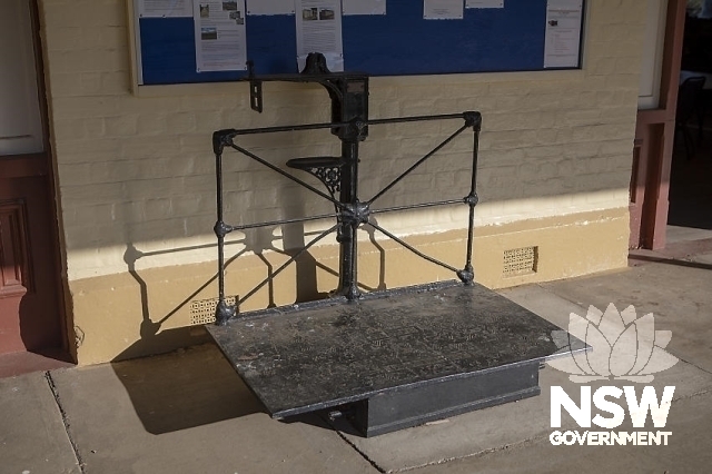 Cooma Railway Precinct - Scales on platform.