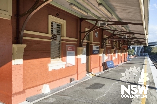 Coledale Railway Station Group - Platform 1 and awning detail.