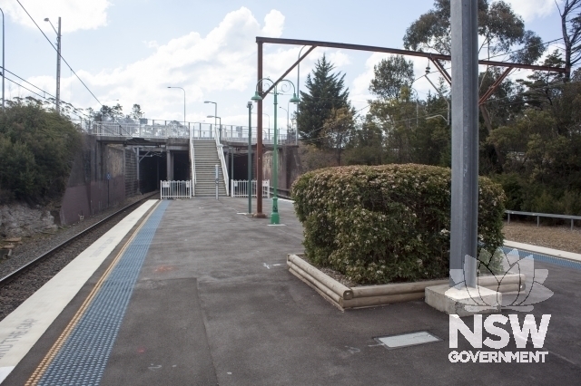 Medlow Bath Railway Station Group - Platform and footbridge looking north