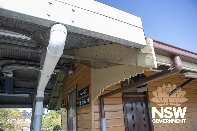 Berala Railway Station Group - Past and modern awning on the station building.