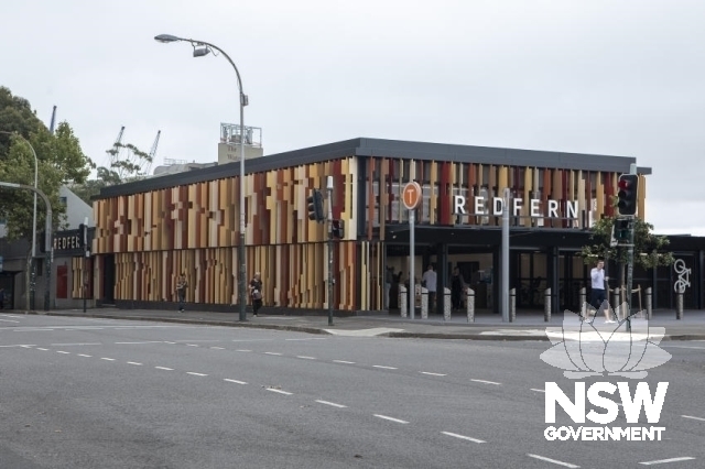 Redfern Railway Station Group - Entrance at Gibbons and Lawson street