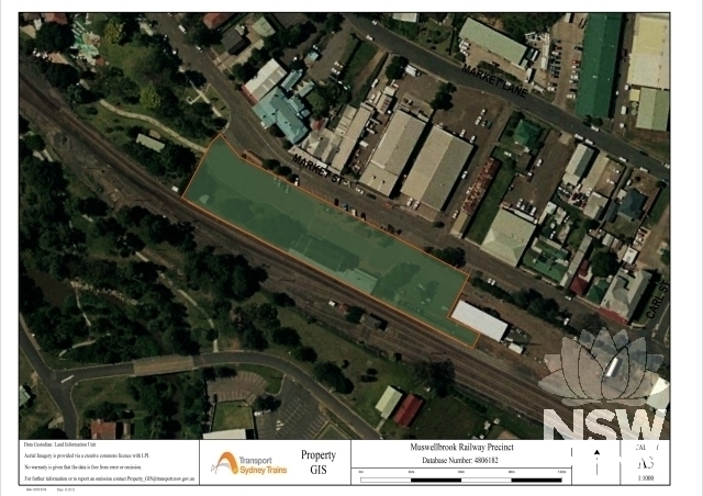 Muswellbrook Railway Station Curtilage Plan