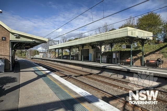 Croydon Station - 1891 Waiting Room showing cantilevered awnings with wide fascia