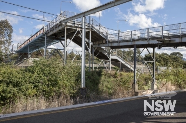 Cringila Railway Station Group - Steel footway over five islands road.