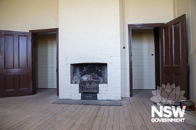 Albury Railway Precinct - Fireplace in The first floor rooms.
