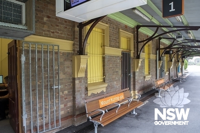 Mount Ku-ring-gai Railway Station Group - Building and awning detail