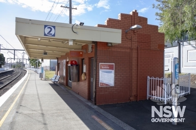 Coniston Railway Station Group - Southern elevation of platform 2