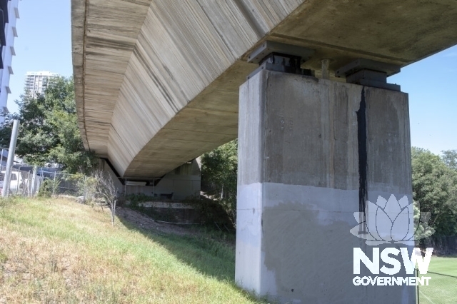 Edgecliff (Rushcutters Bay) Viaduct - Eastern abutment near Edgecliff