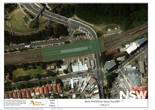 Bexley North Railway Station Group Curtilage Map