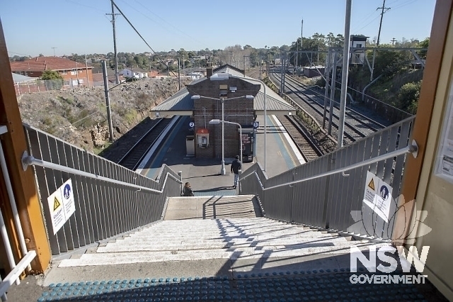Dulwich Hill Railway Station Group - Stairs to Platform and Eastern elevation.