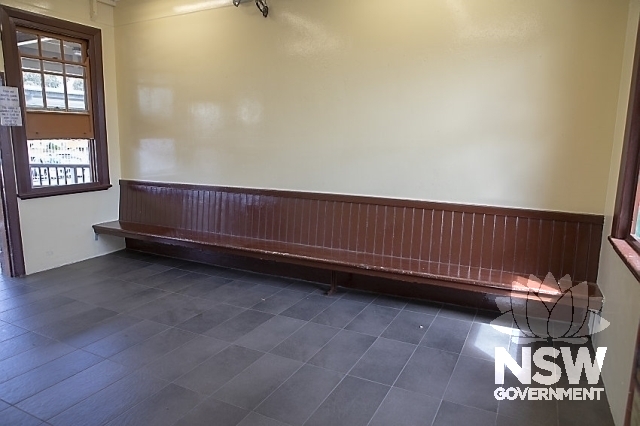 Morisset Railway Station Group and Residences - Bench seat in the waiting room