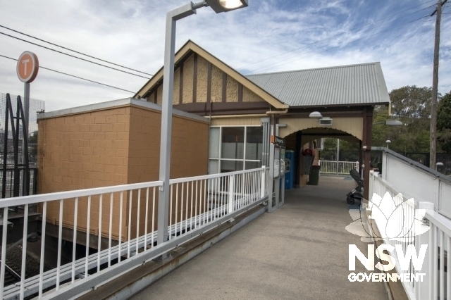 Erskineville Railway Station Group - Overhead booking office and footway.