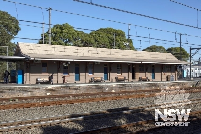 Petersham Railway Station Group - Platform 1. north elevation of the platform building.