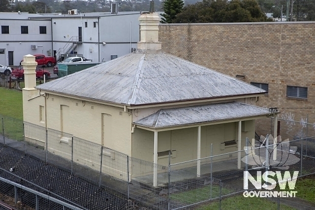 Unanderra Station Masters Residence - View from the overhead footbridge
