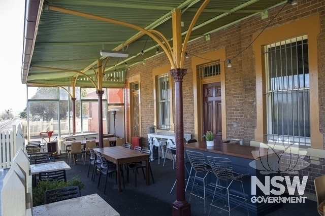 Millthorpe Railway Station - Cafe area on original platform