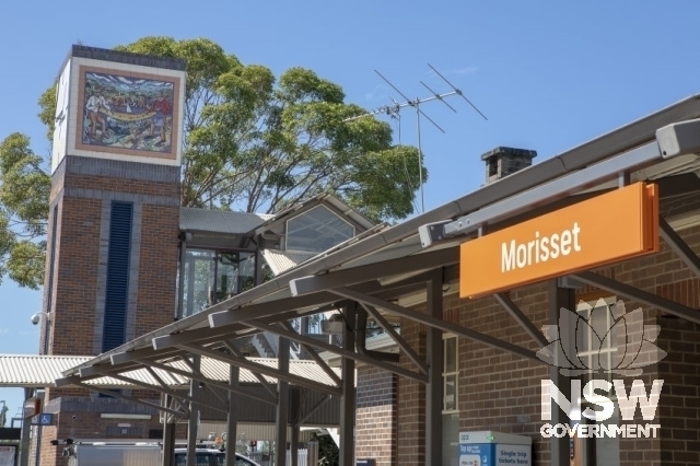 Morisset Railway Station Group and Residences - Mural on the liftwell