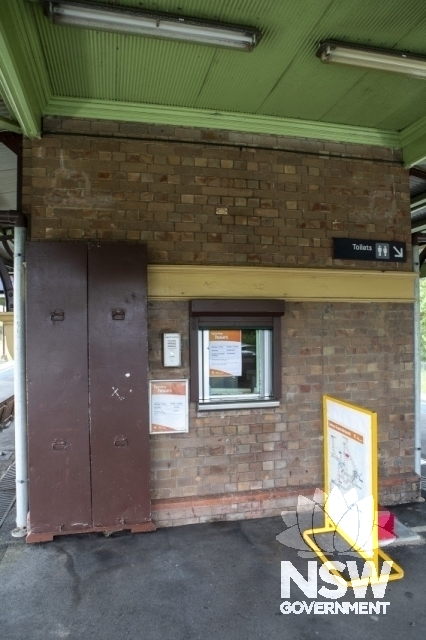 Mount Ku-ring-gai Railway Station Group - Covered rollover indicator boards and ticket window