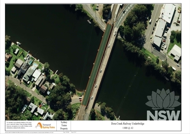 Dora Creek Railway Underbridge Curtilage Plan