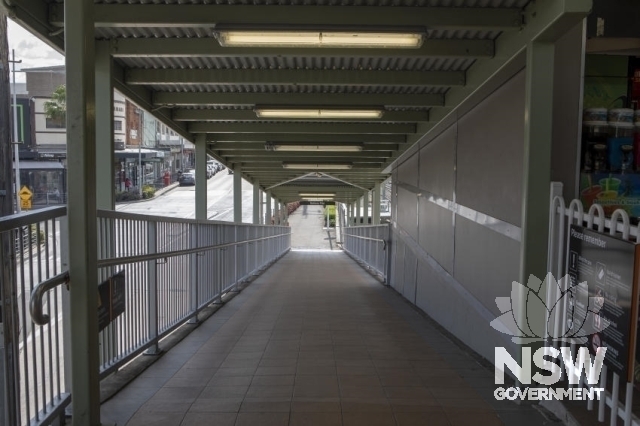 Granville Railway Station Group - Ramp from the footbridge to the street.