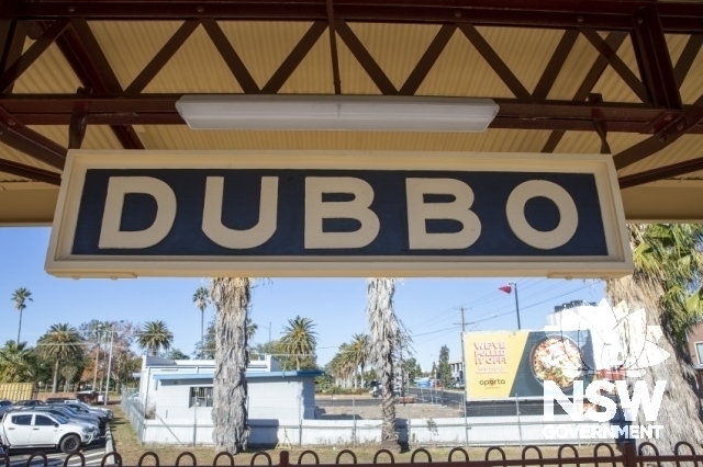 Dubbo Railway Precinct - Sign under the awning