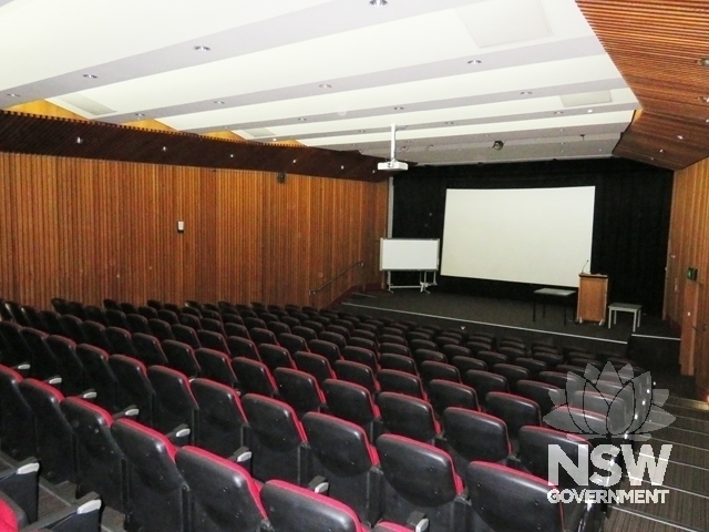Block T1E: Interior of large lecture theatre