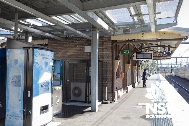 Flemington Railway Station Group - Platform 3 east and northern elevations.Original and new canopies