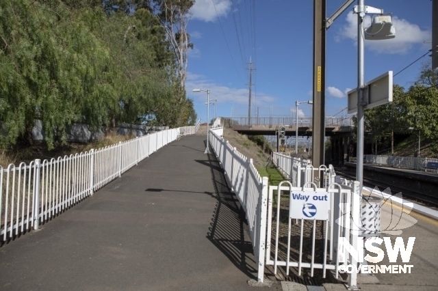 Coniston Railway Station Group - Path/ramp to the overhead footbridge.