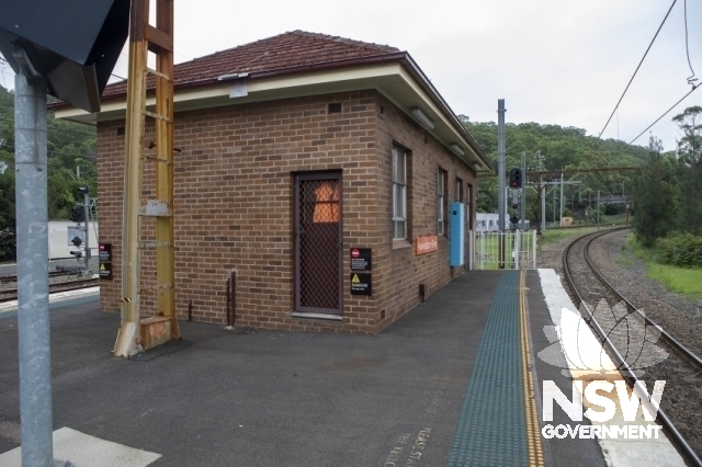 Hawkesbury River Railway Station Group - The relay room at the southern end of the platform.