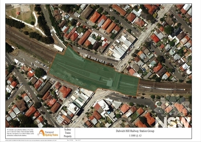 Dulwich Hill Railway Station Group Curtilage Map
