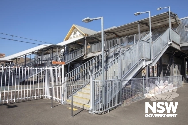 Rockdale Railway Station Group - Footbridges and overhead booking office, North elevation.